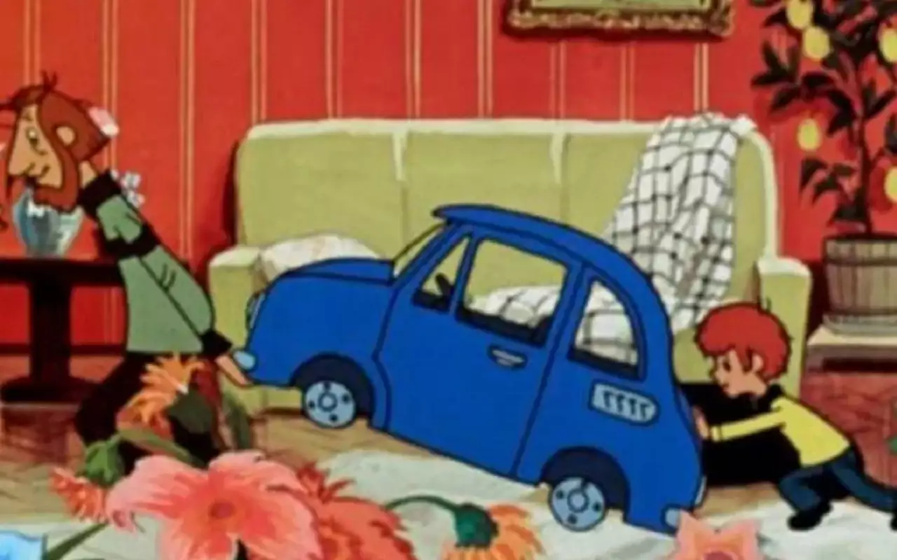 Кадр из мультфильма «Зима в Простоквашино»