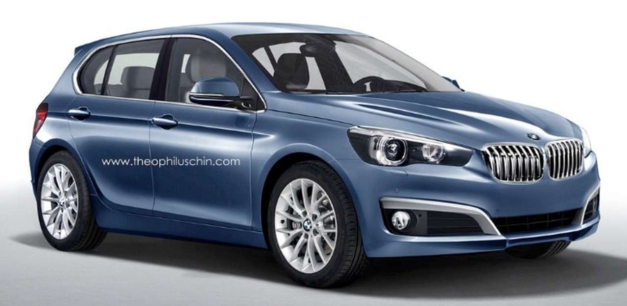 Переднеприводный супермини BMW «попозировал» вольному художнику