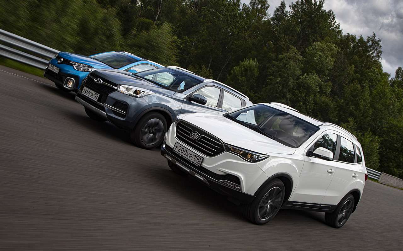 Chery Tiggo 4, FAW Besturn X40 и DFM AX4: тест-драйв в цифрах