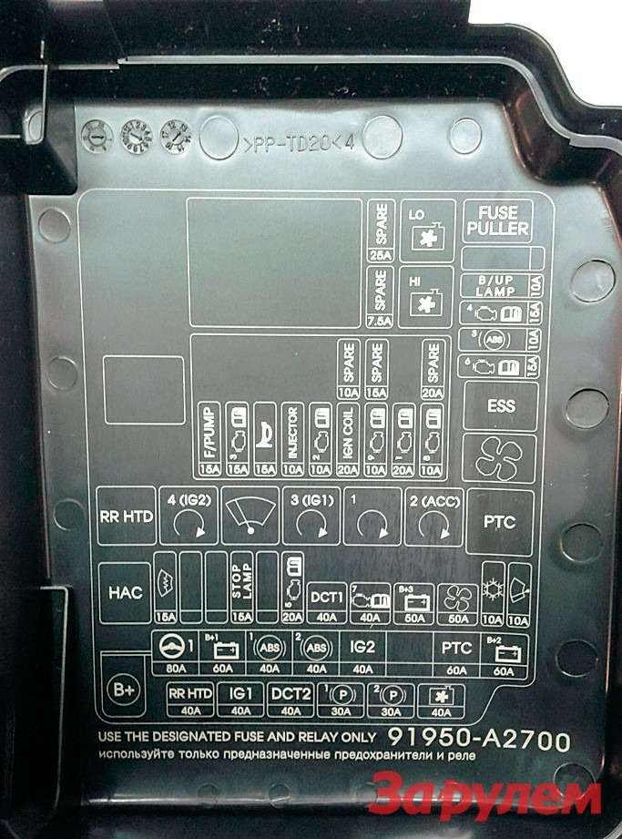 Предохранители киа сид 2008 схема на русском