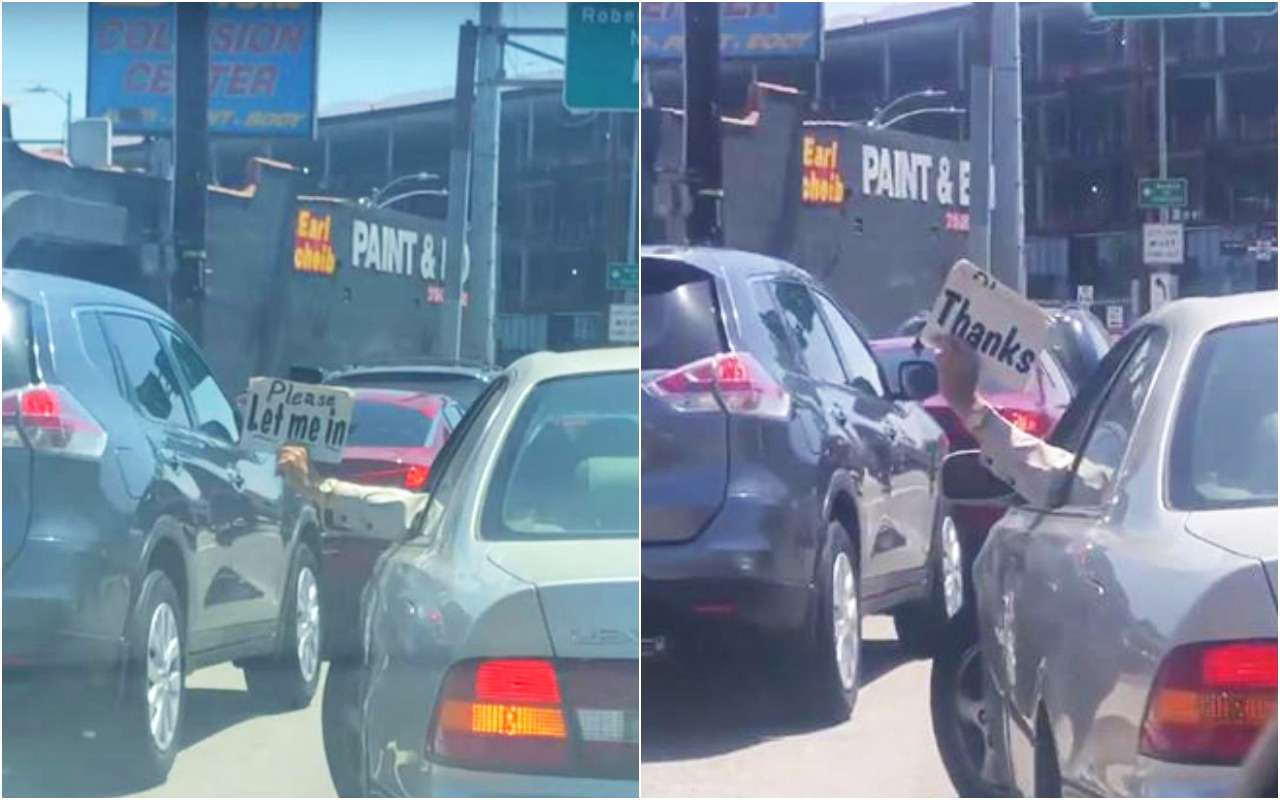 Находчивый водитель вызвал бурю эмоций в интернете