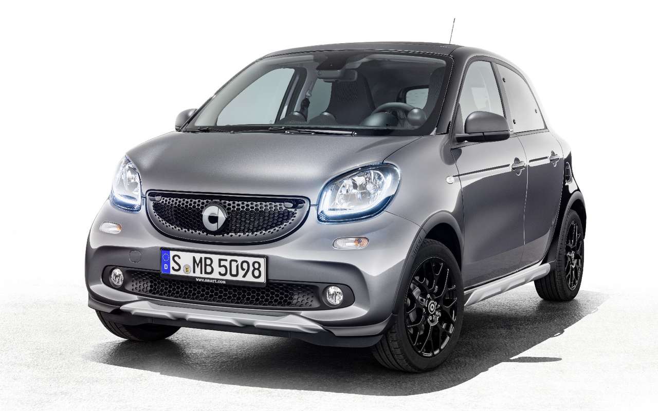 Smart forfour замаскировали под кроссовер