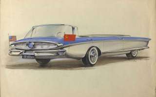 Представительский кабриолет. Эскиз Владимира Арямова.