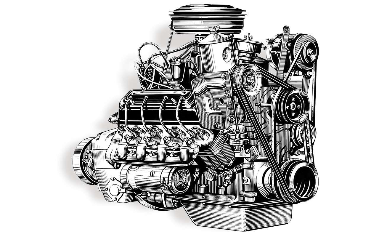 Двигатель газ 13. ГАЗ 13 мотор. ГАЗ v12 кроссовер. Двигатель восьмерки.