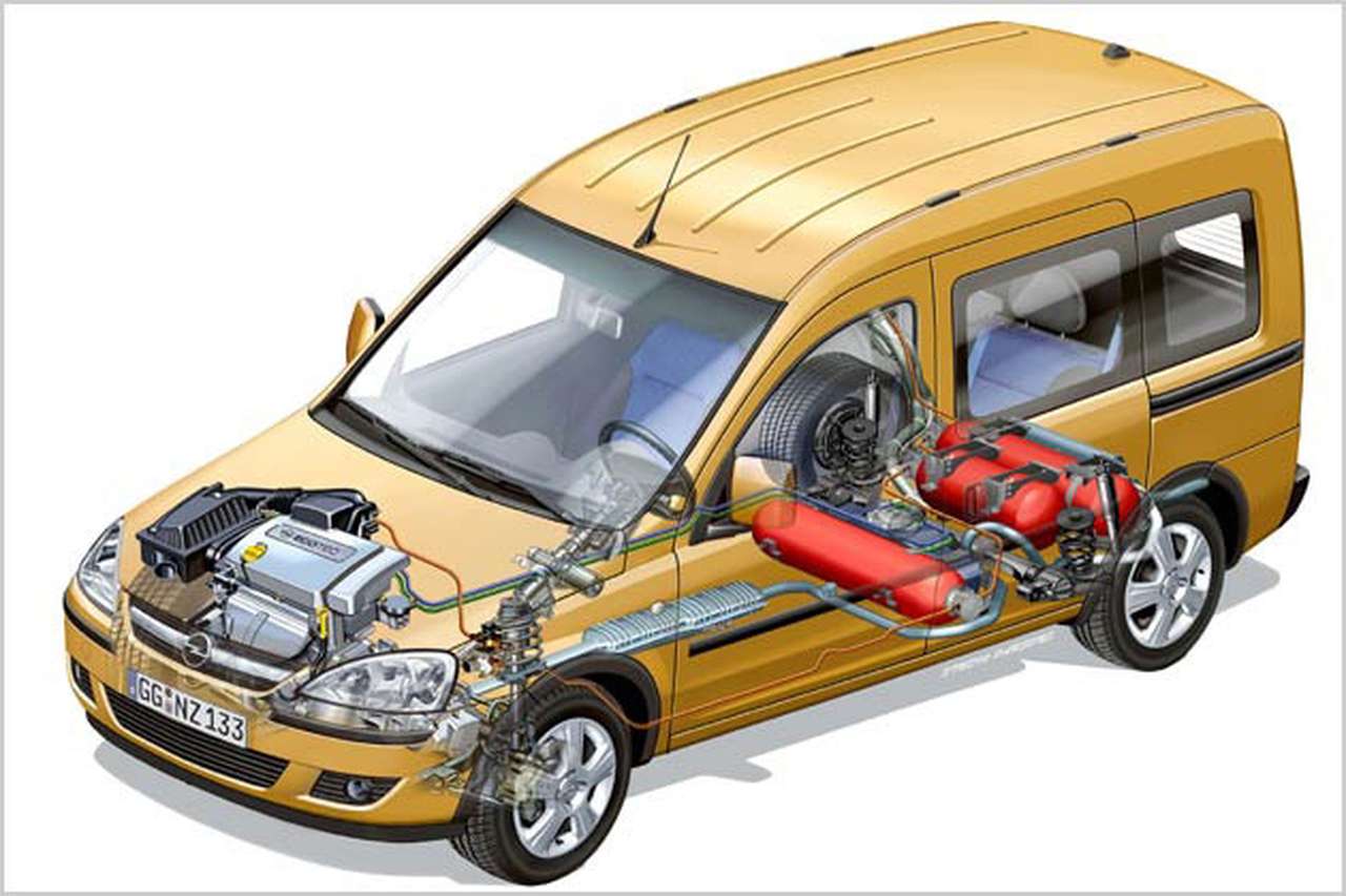 Opel Combo перевели на газ