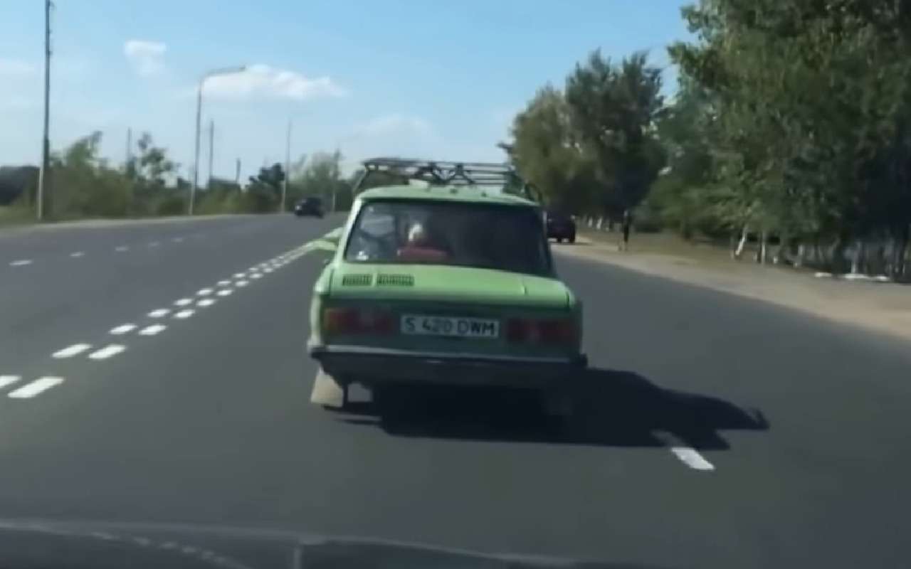 Мужики заорали, увидев такого зверя в «Запорожце» (видео)