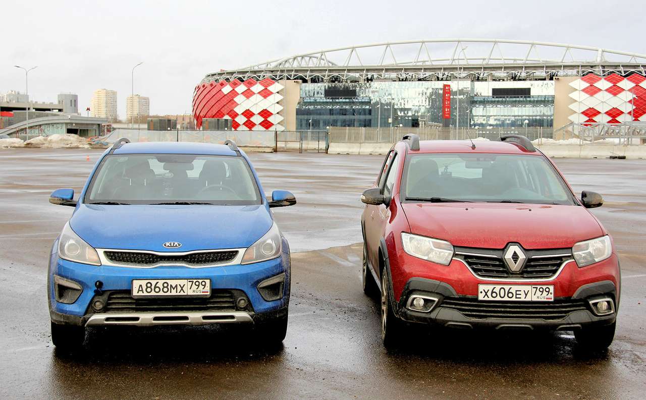 Kia Rio X-Line — Renault Sandero Stepway City: кровная месть