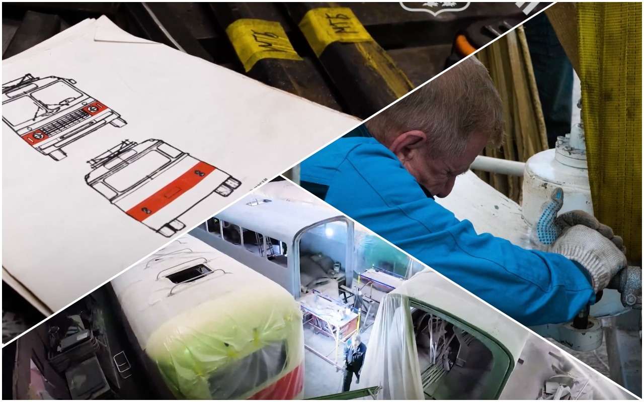 Один из трех в мире! Видео об уникальном Икарусе-«гармошке»