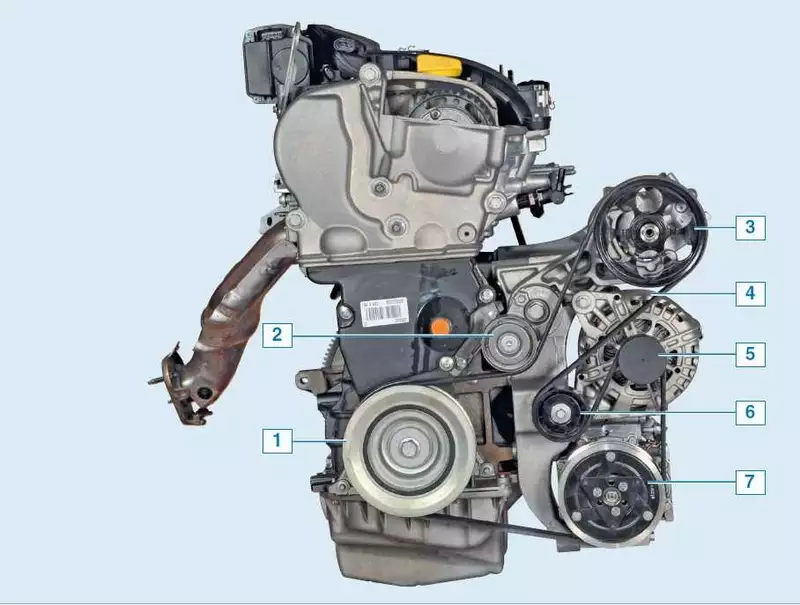 Схема приводного ремня рено логан 8 клапанный без кондиционера
