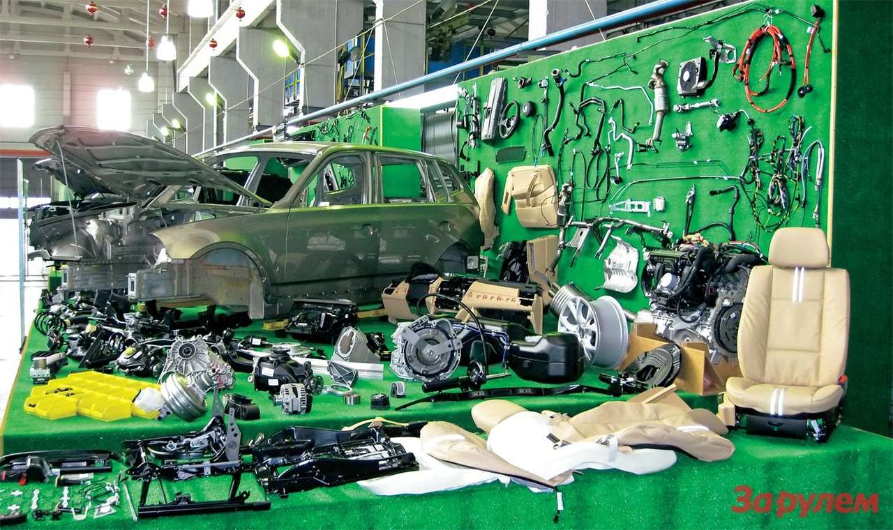 В таком виде приходят в Калининград машинокомплекты; здесь из них делают автомобили.