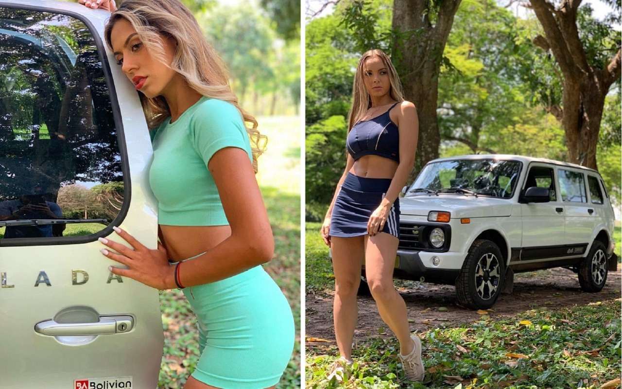 Боливийские красавицы сфотографировались с внедорожниками Niva
