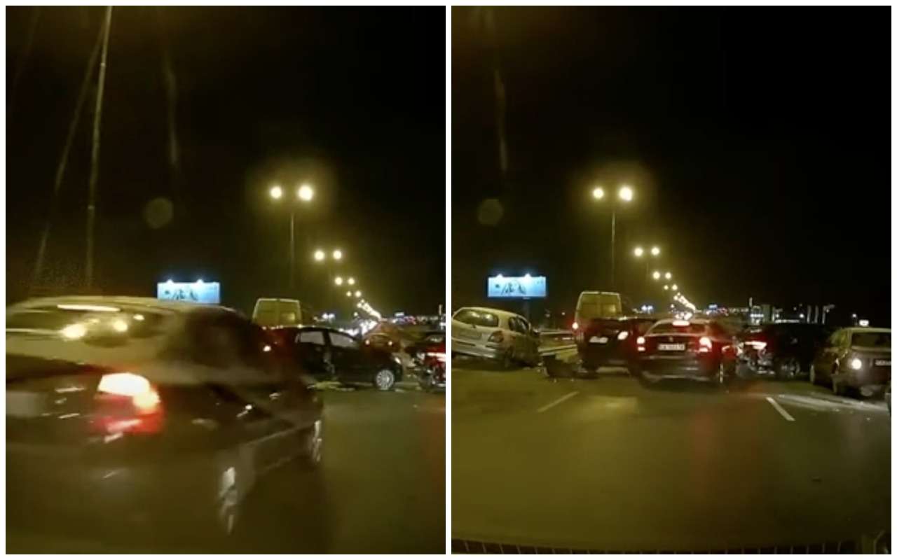 ДТП на ледяной дороге — взгляд от первого лица