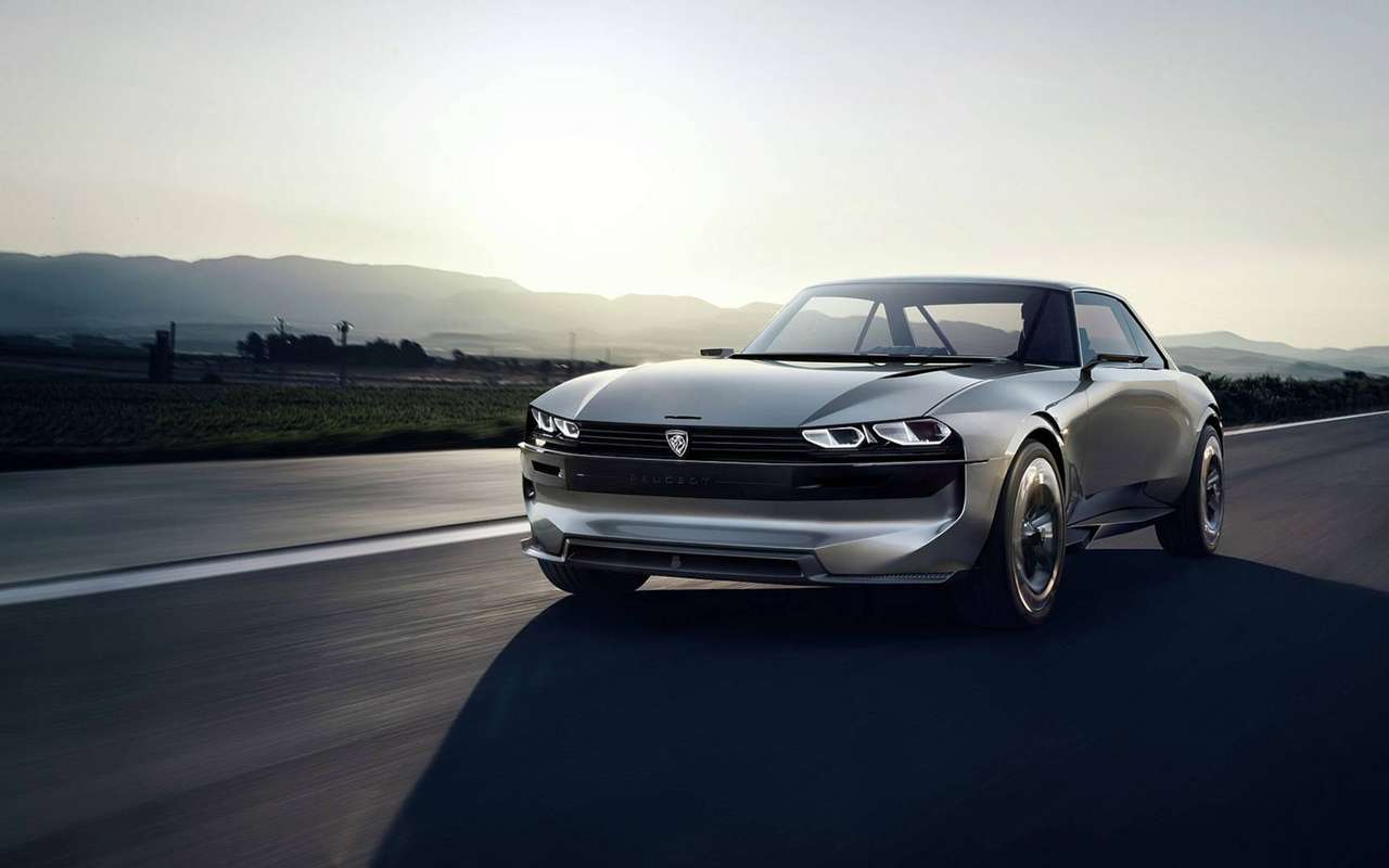 С некоторых ракурсов Peugeot e-Legend напоминает американские масл-кары.