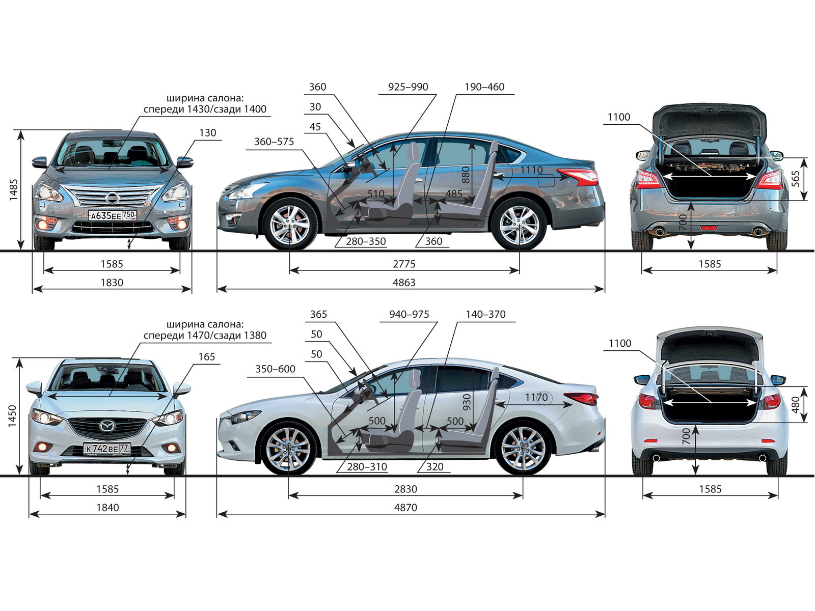 Nissan teana чертеж