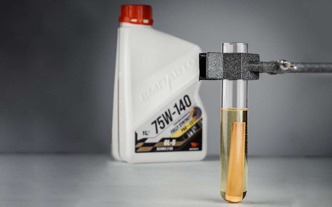 Тест на коррозию трансмиссионного масла 75W-140