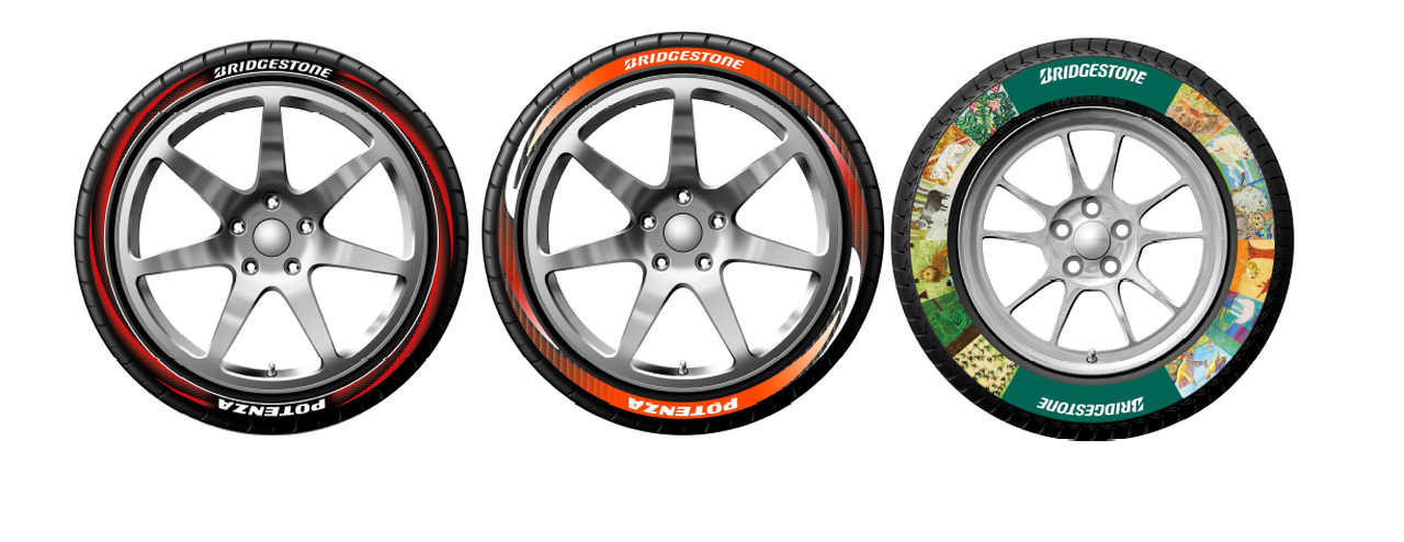 Граффити на покрышках