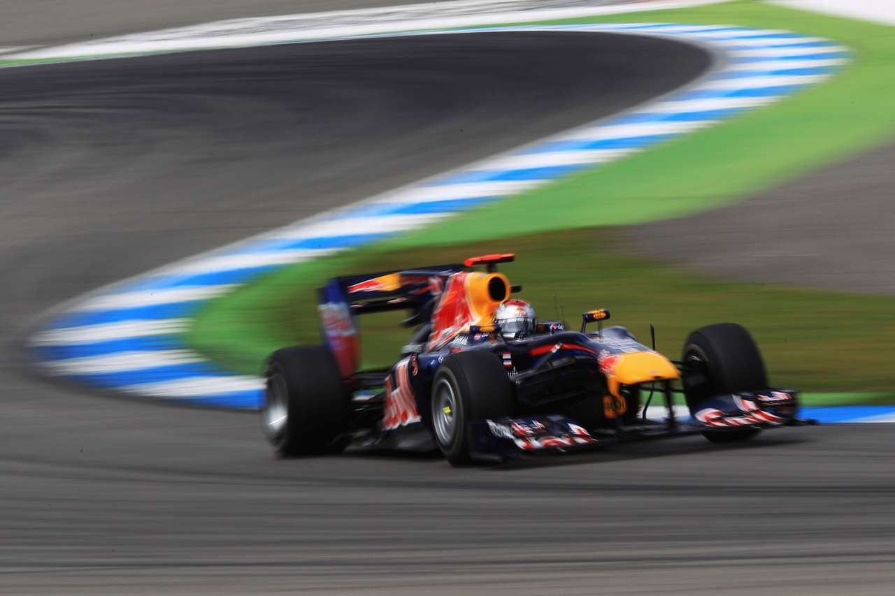 Двукратный чемпион мира Себастьян Феттель пока не побеждал в Хоккенхайме: два года назад он финишировал третьим позади двух машин команды Ferrari. Фото - Red Bull