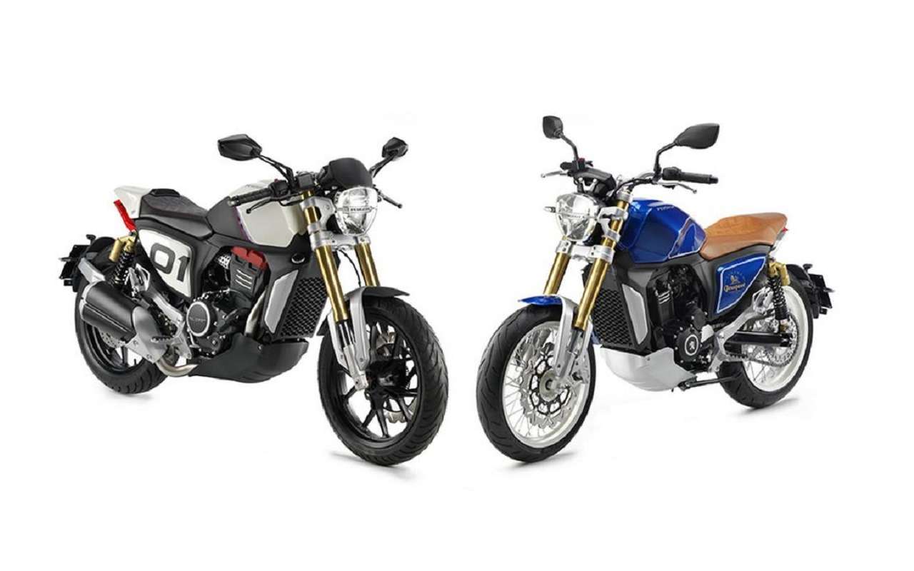 Концепты Peugeot P2X Cafe Racer и P2X Roadster