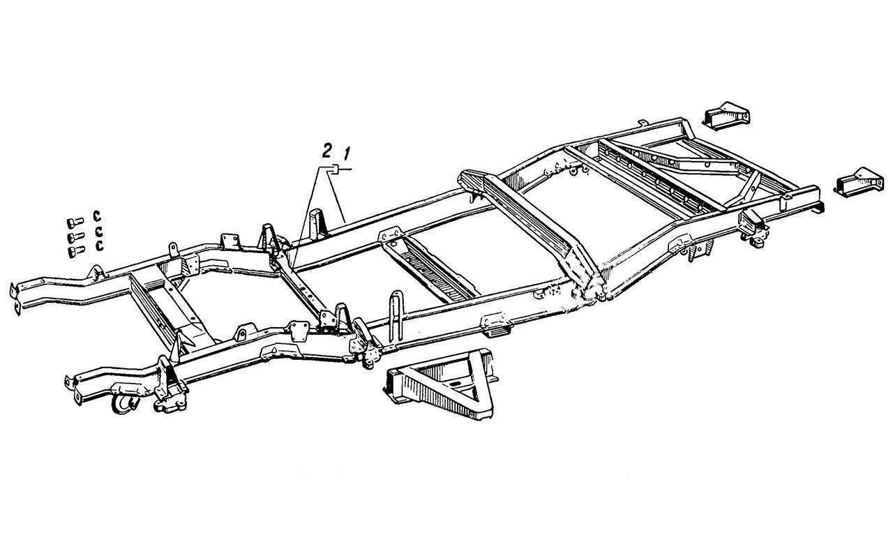 Рама автомобиля схема