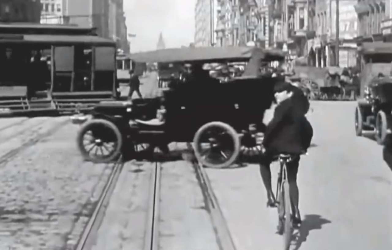 Это просто прекрасно – как ездили в 1906 году. Видео от первого лица