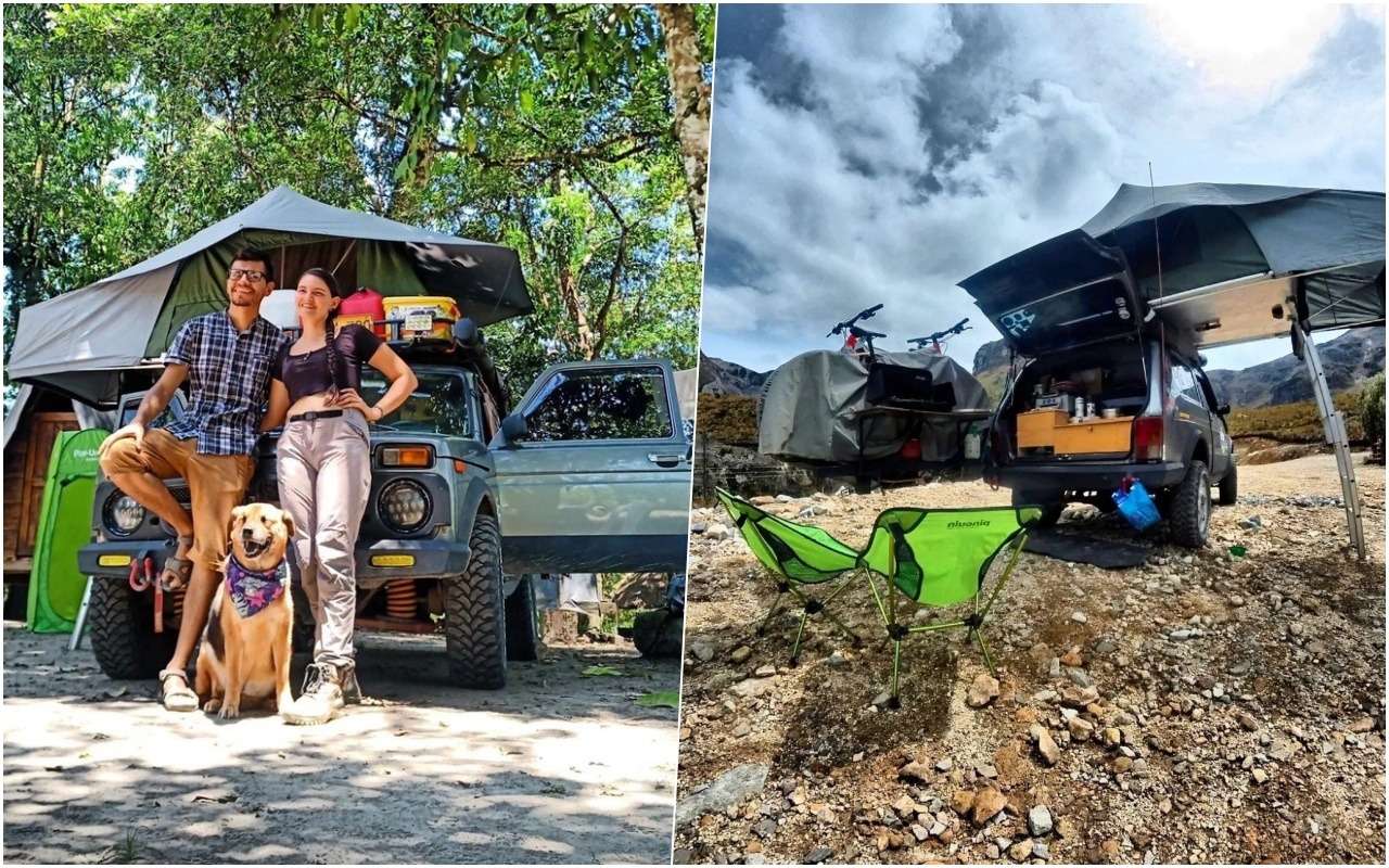 Смотрите – семья из Колумбии путешествует на российской Ниве