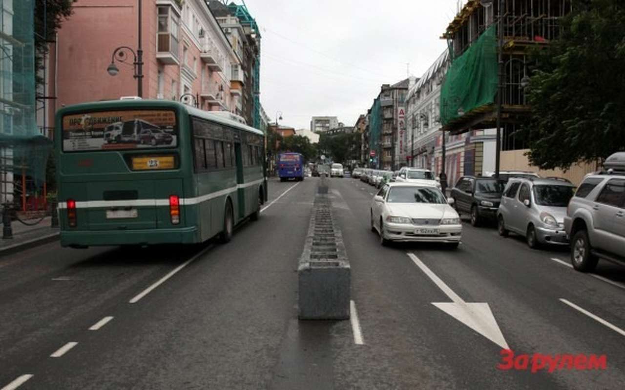 В центре Владивостока ликвидировано левостороннее движение