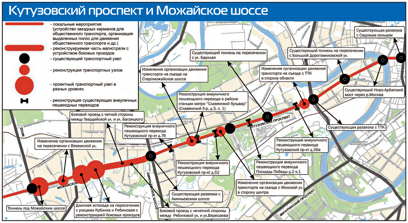 Можайское шоссе карта