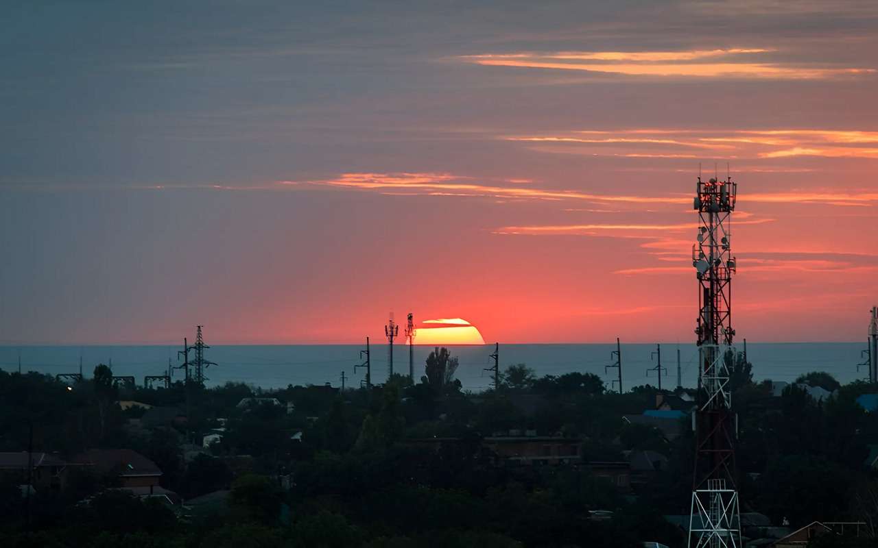 Закат в Ейске