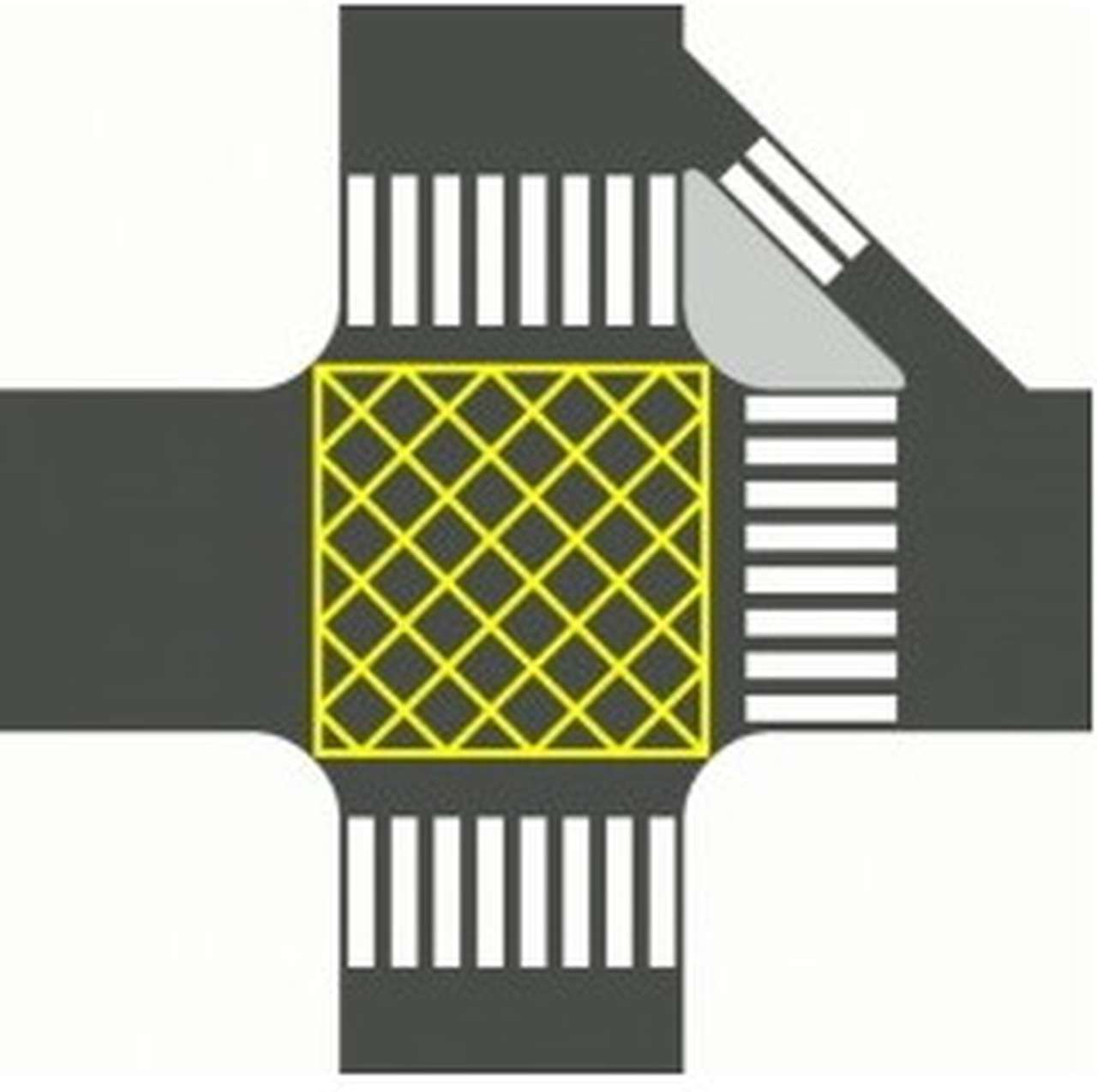 Дорожная разметка «вафельница» появится на столичных перекрестках