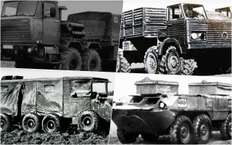 Четырехосные грузовики СССР — вы таких точно не видели!