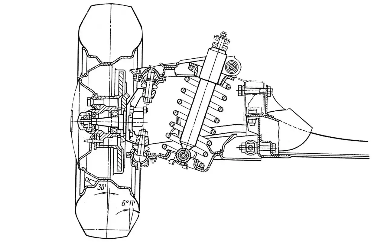 Чертеж передней подвески