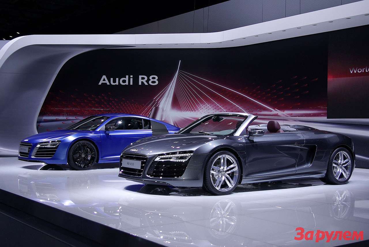 Обновленные Audi R8 впервые сверкнули на ММАС