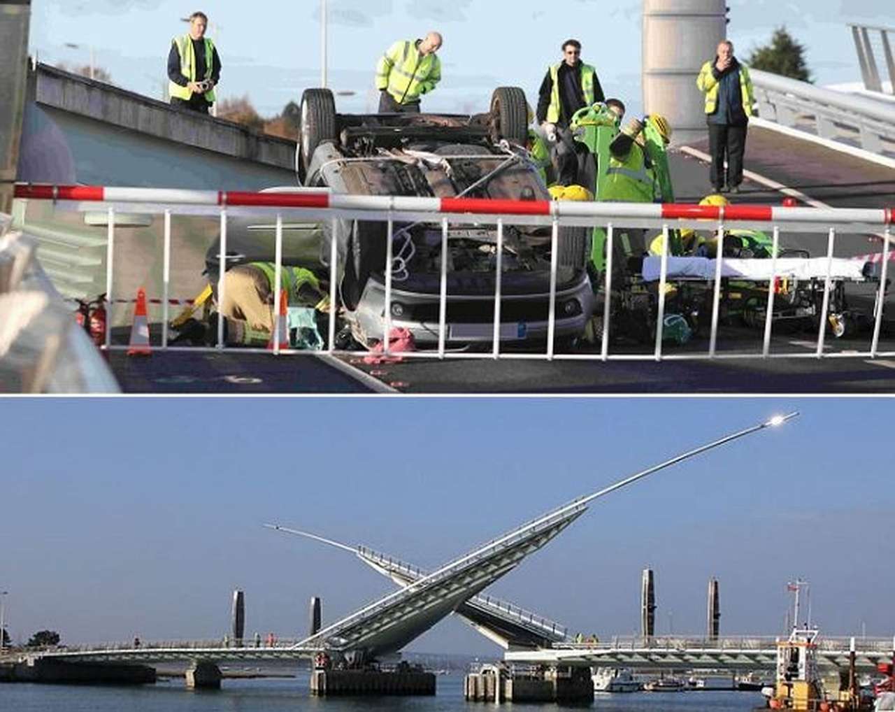 86-летняя пенсионерка на Renault Clio перепрыгнула через разведенный мост