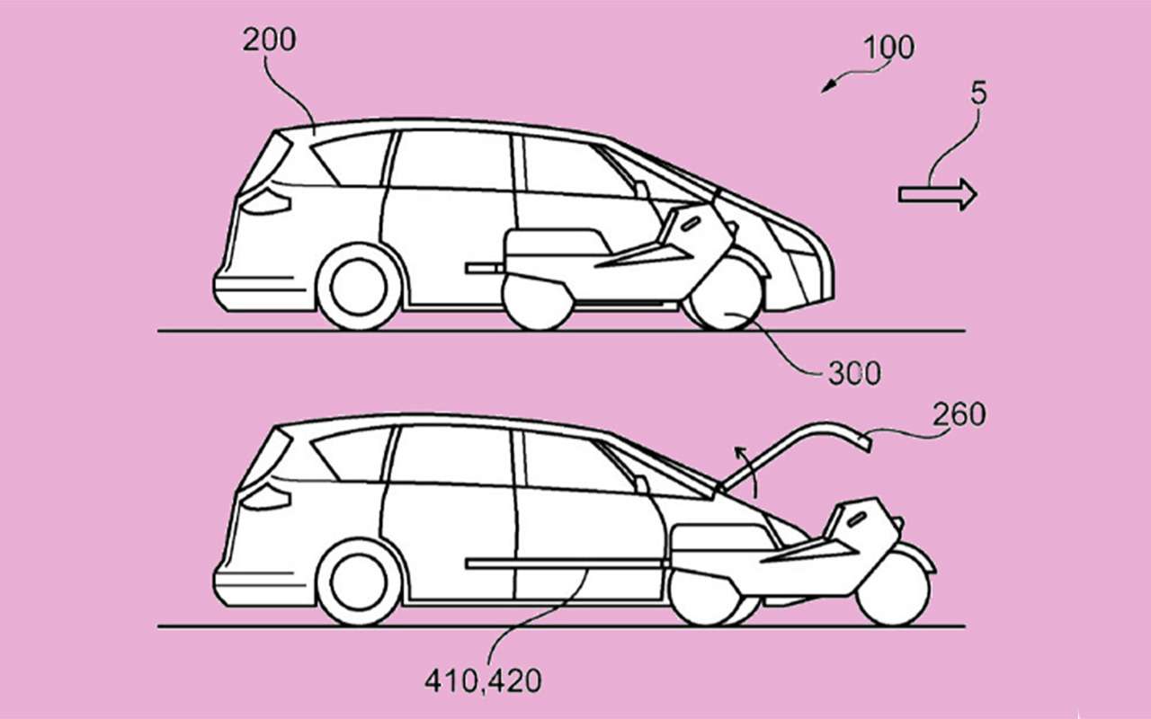 Решение для нетерпеливых: автомобиль со встроенным мотоциклом