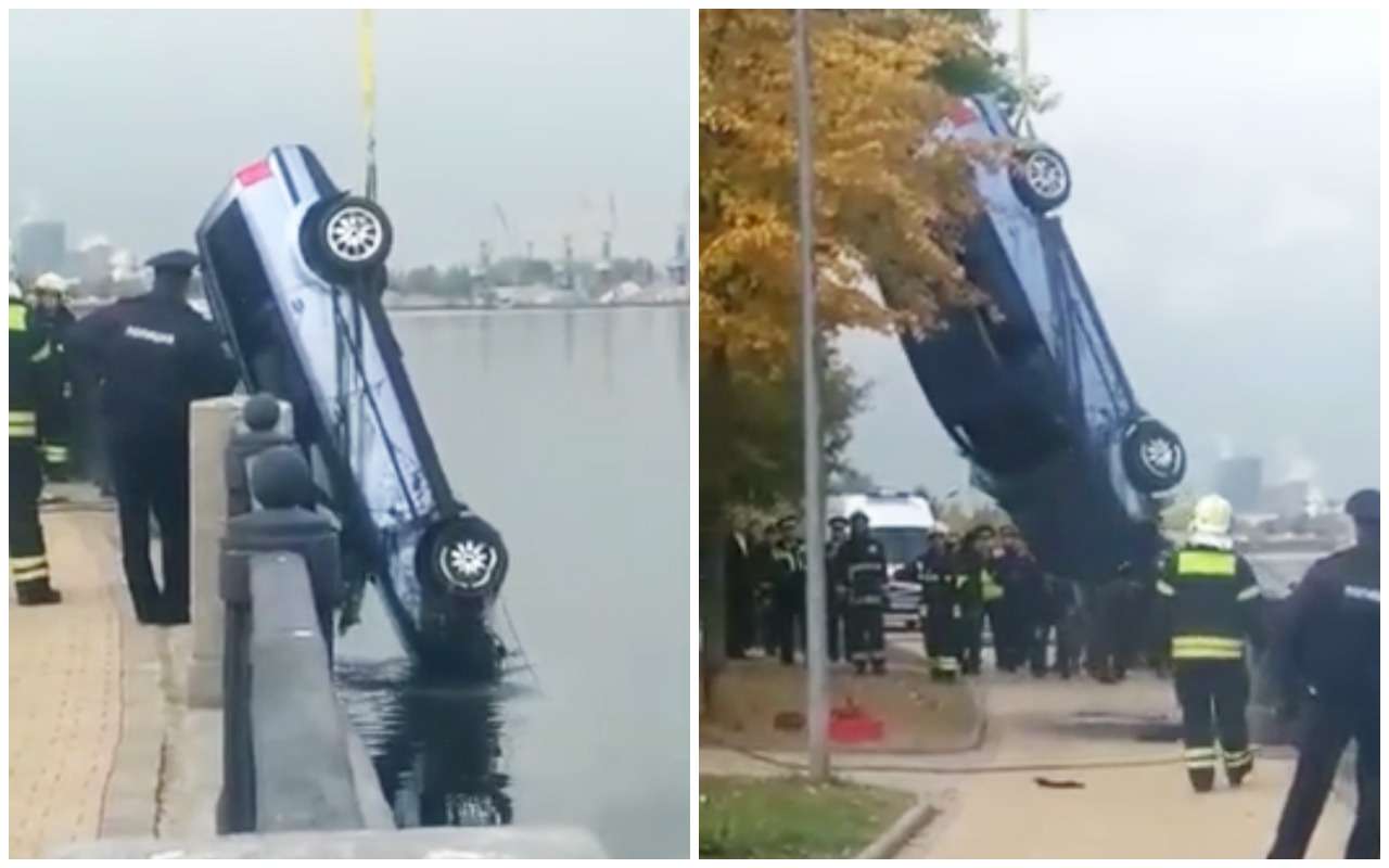 Погоня вслепую: спасаясь от патруля, водитель улетел в реку