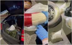 Полиция Крыма изъяла 10 кг «соли», спрятанной в огнетушителе и запасном колесе