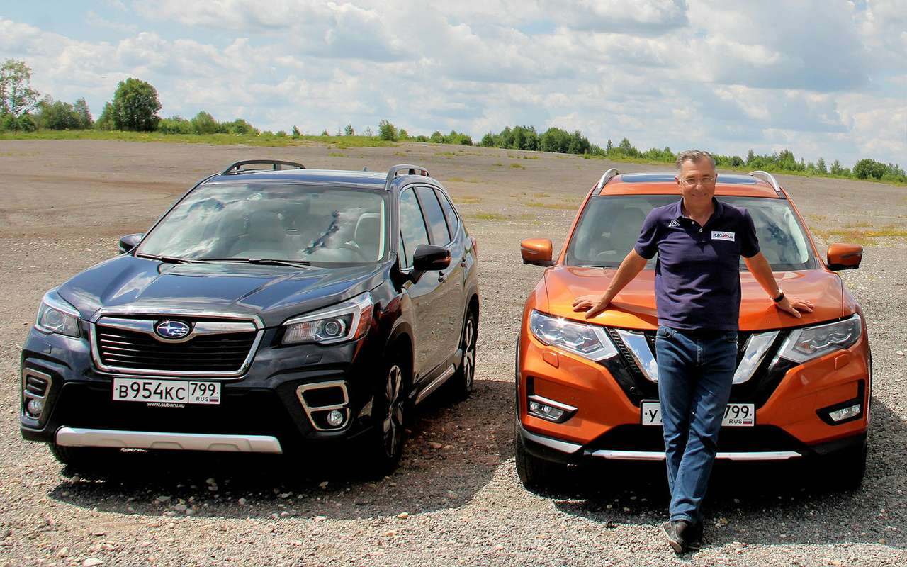 Nissan X-Trail – Subaru Forester: тест японских антиподов