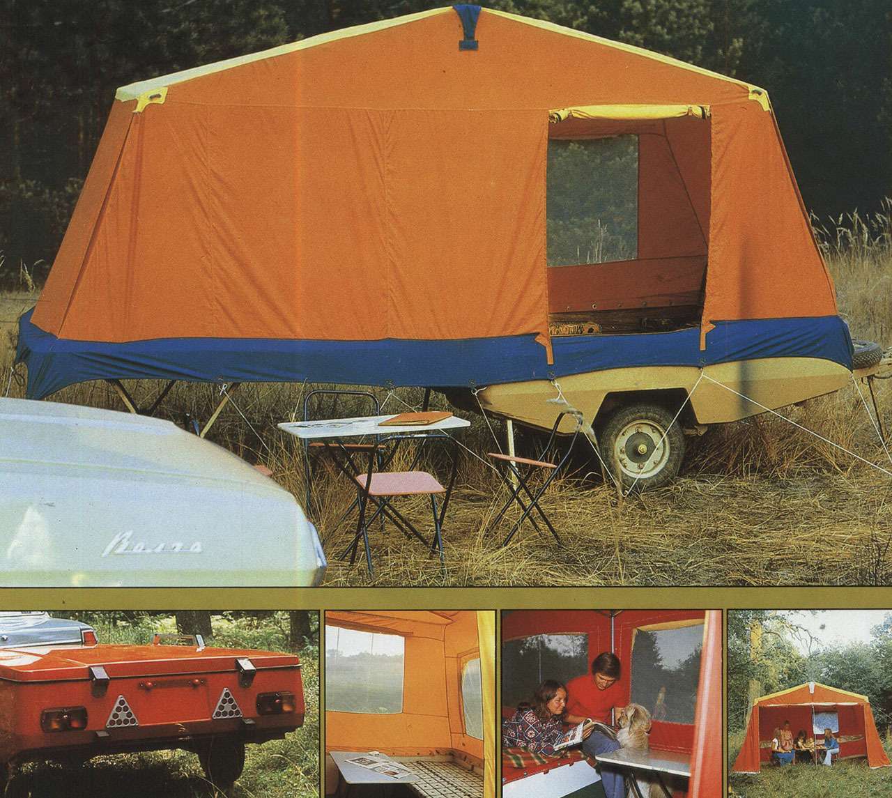 Палатка на стоянке раскладывалась довольно просто и быстро.