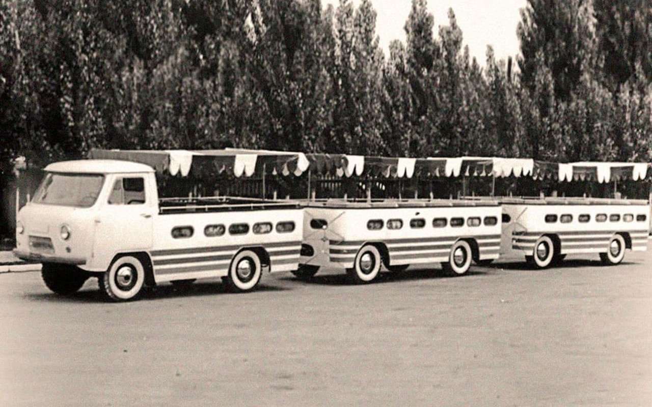 УАЗ показал редкий прогулочный автопоезд