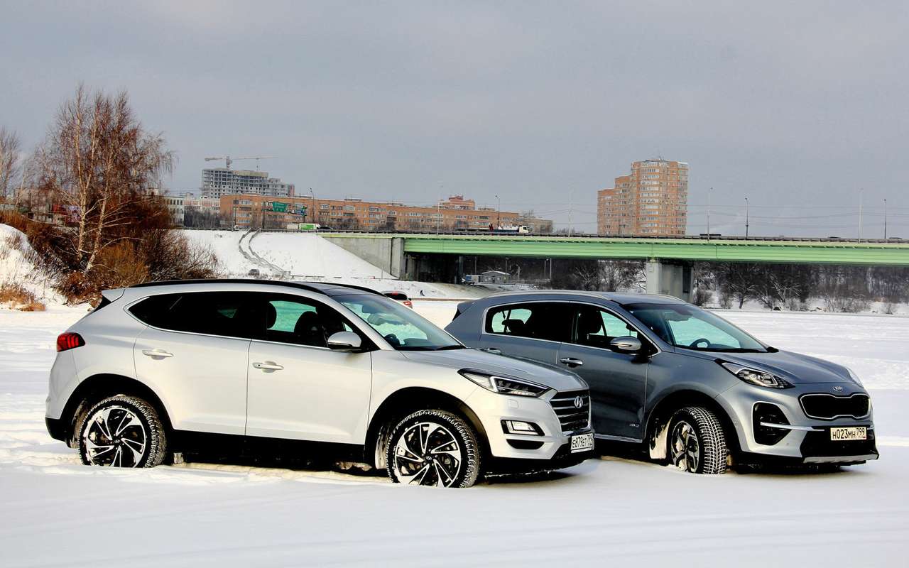 Kia Sportage — Hyundai Tucson: кто в ларце сильнее