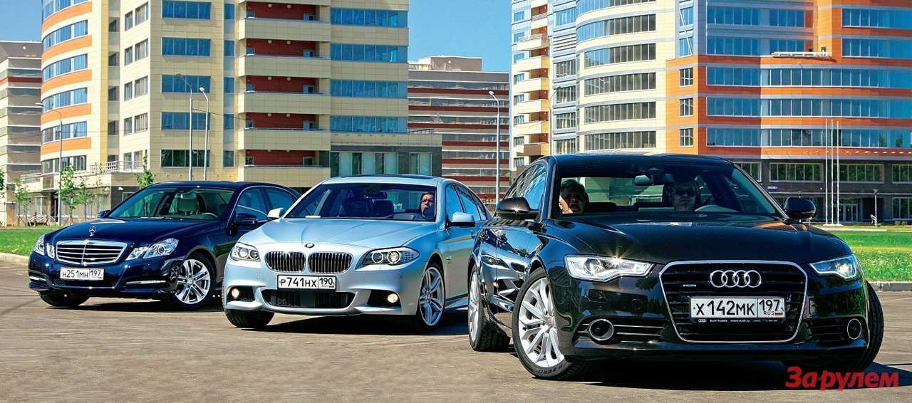 Mercedes-Benz E 350 4MATIC, BMW 535i xDRIVE, Audi A6 3.0 Quattro
