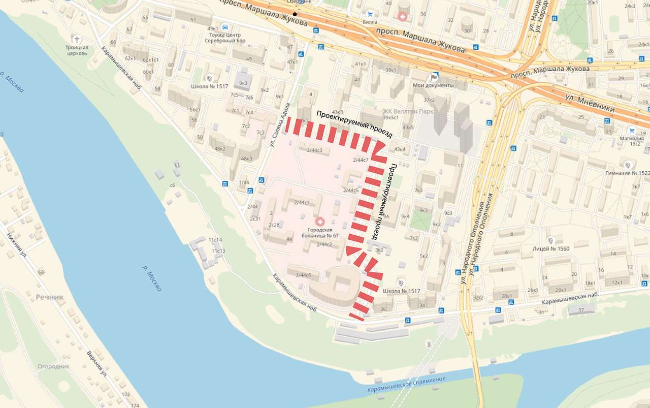 Новая дорога появится на северо-западе Москвы