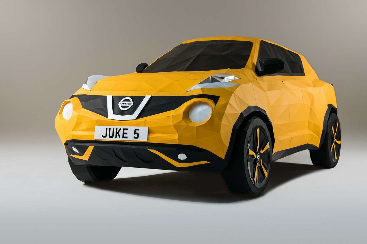 Nissan Juke увековечили в бумаге (ФОТО, ВИДЕО)
