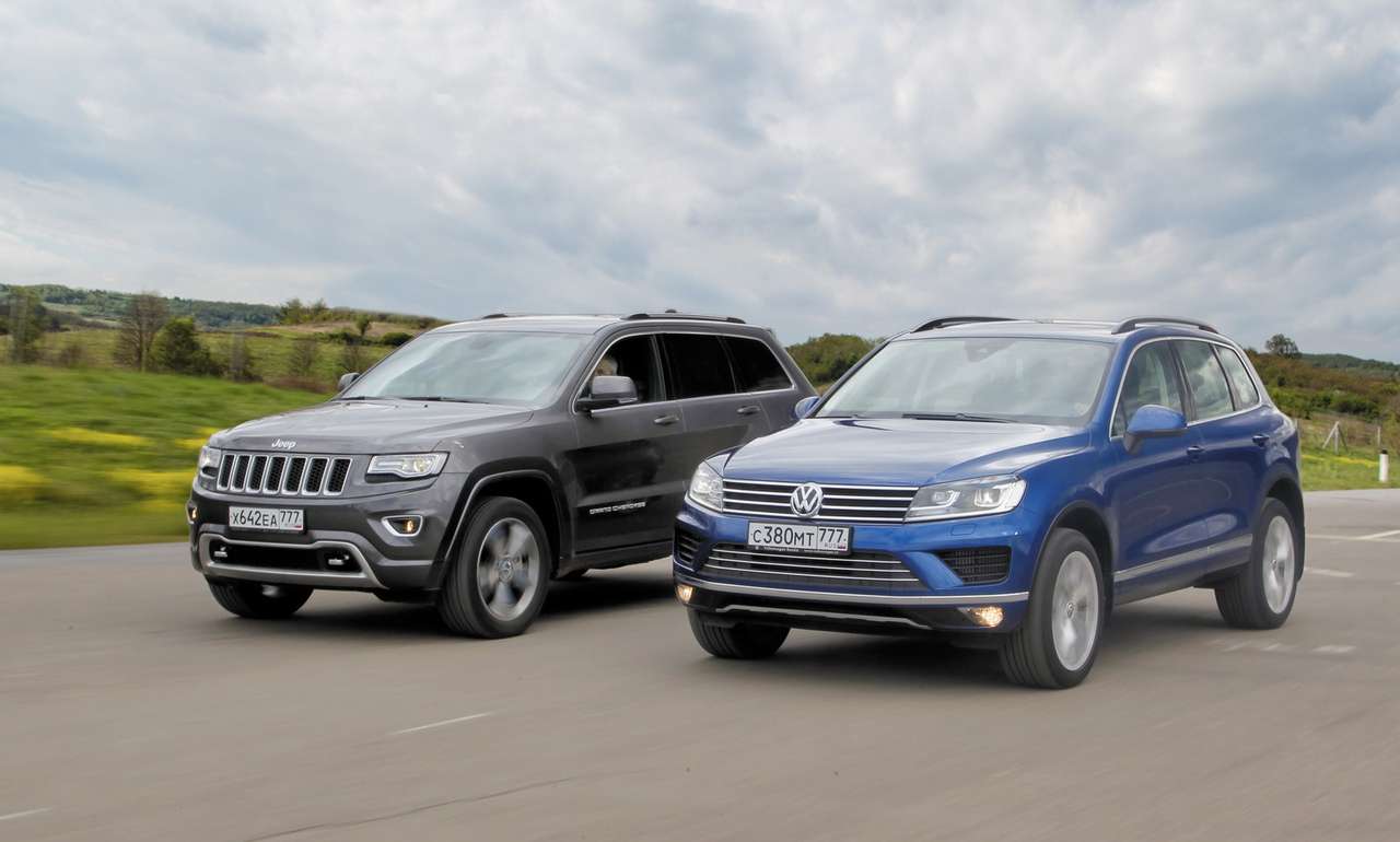 Jeep Grand Cherokee 3.0 D Overland (c опциями) - 4 109 000 руб. и Volkswagen Touareg 3.0 TDI
(с опциями) - 3 620 160 руб.