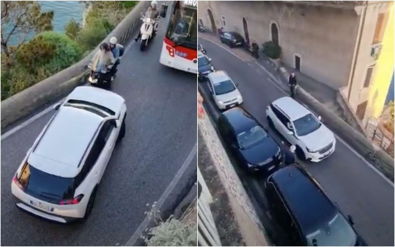 Кроссовер против автобуса: залипательное видео