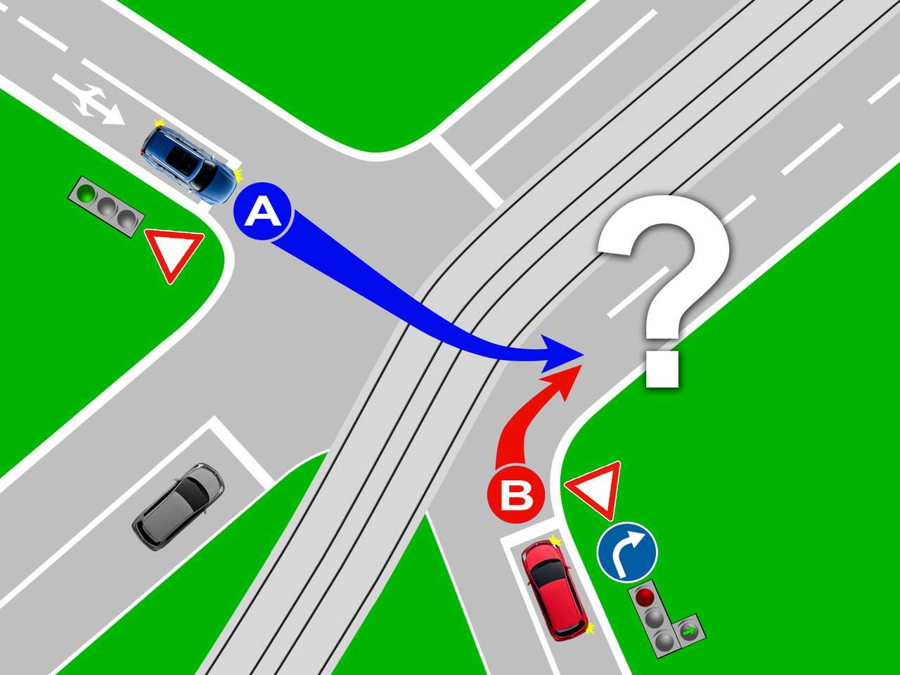 Уступать или нет? Проверь себя на знание ПДД