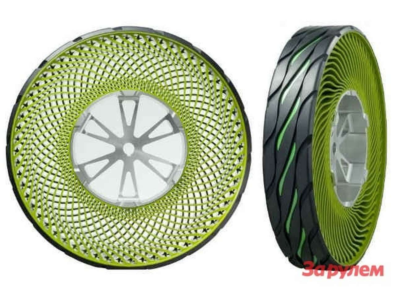 Безвоздушные шины Bridgestone не боятся проколов