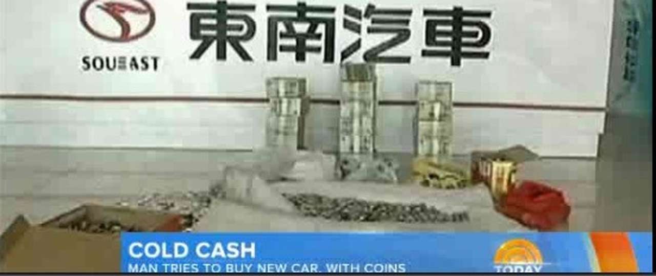 Китаец накопил 5 тонн мелочи для покупки автомобиля
