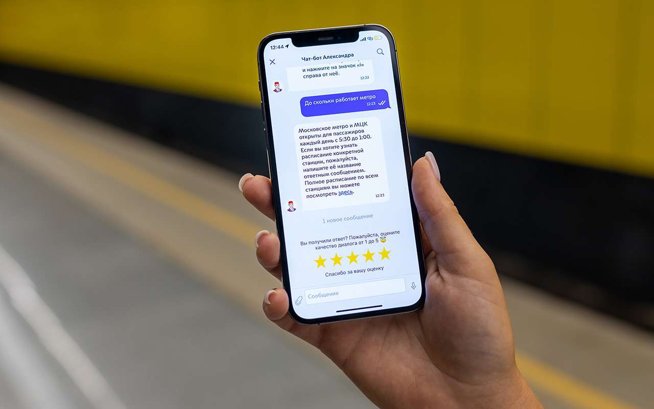 Чат-бот Александра ответила на вопросы пассажиров более 5 млн раз