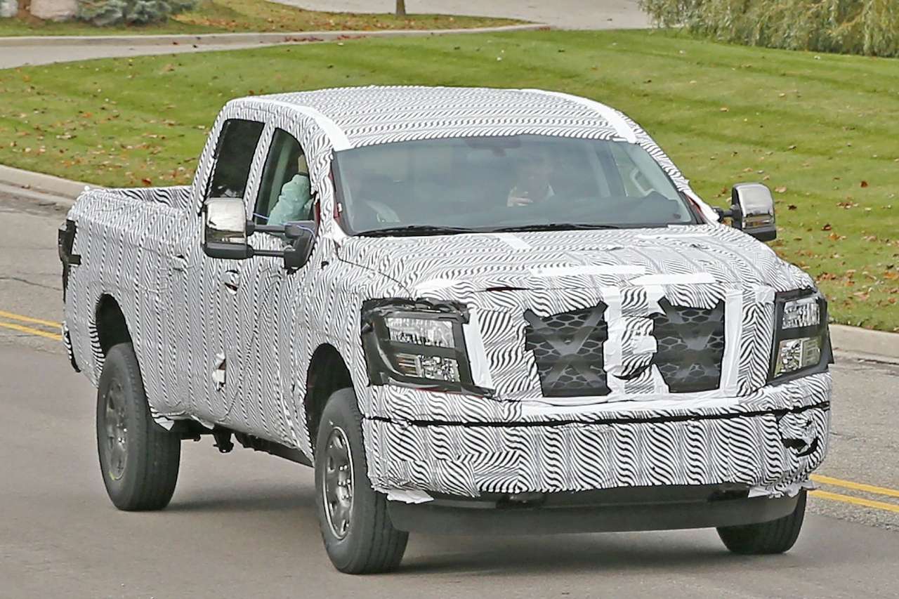 На тесты выехал новый пикап Nissan Titan